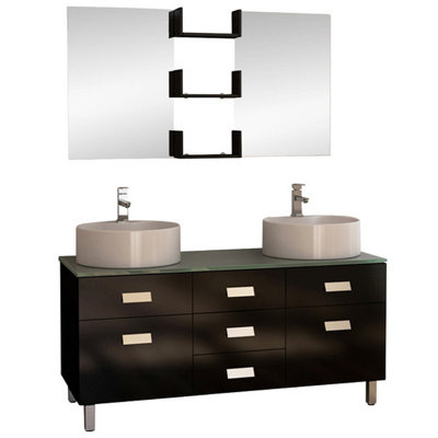 Westin 55" Double Bathroom Vanity Set with Mirror