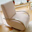 Modern Single Rocking Chair with Metal Base