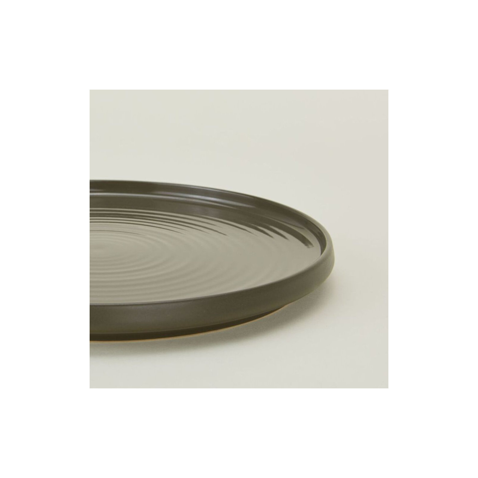 Edelare 10.5'' Stoneware Dinner Plate , Set of 4, Olive