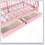 Lit plateforme simple TG pour enfants avec garde-corps pleine longueur, tiroirs de rangement et tête de lit mignonne pour la sécurité et l'organisation-129431927