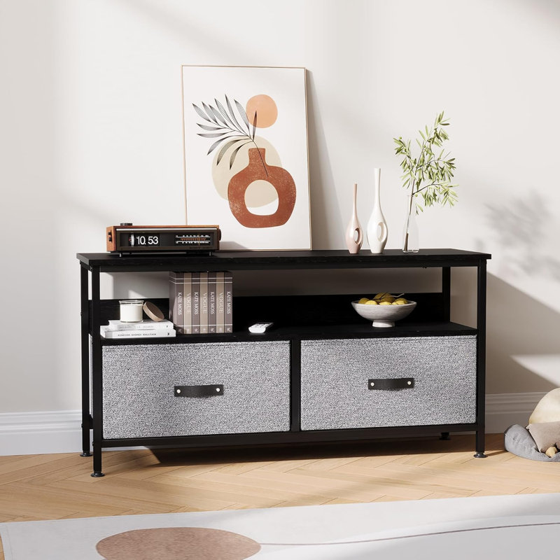 Unfinished TV Stand for TVs up to 55", Grey