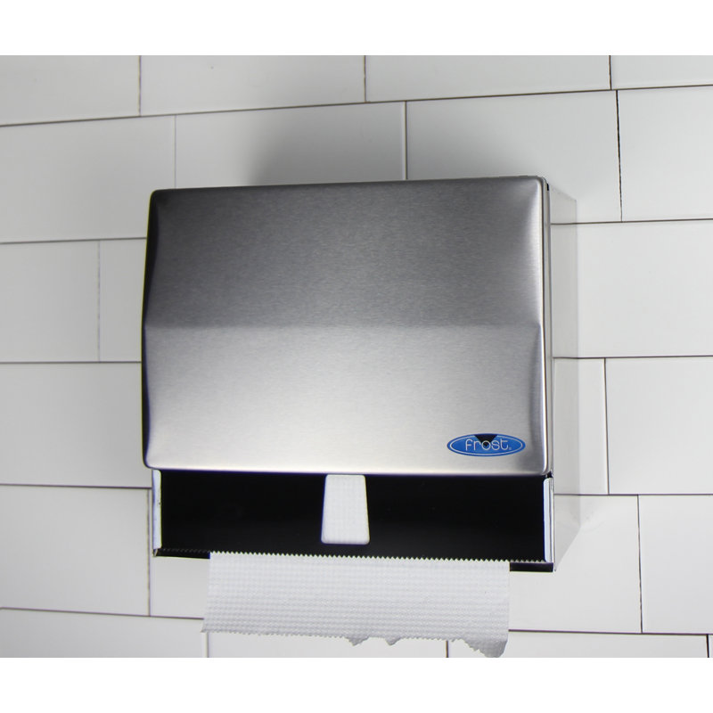 Distributeur de serviettes de papier universel, Acier inoxydable