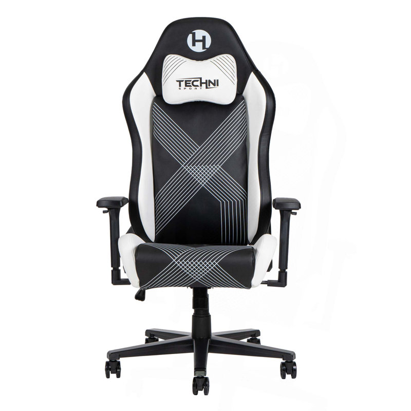 Comfort Gaming Chair for Home Offices, Black/White