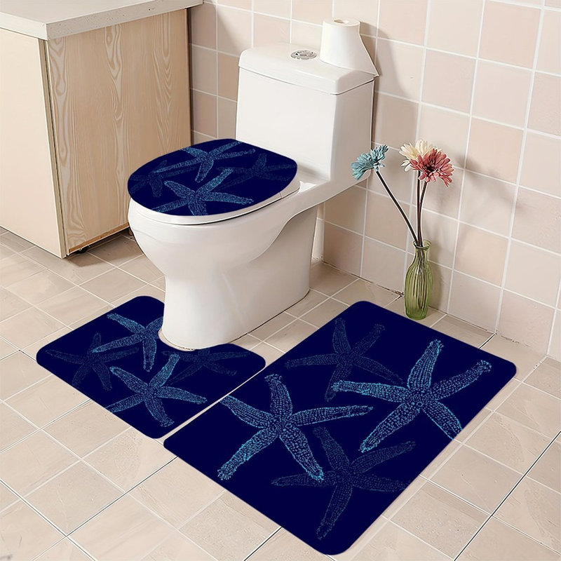 Ensemble de tapis pour salle de bain et piscine 3 pièces