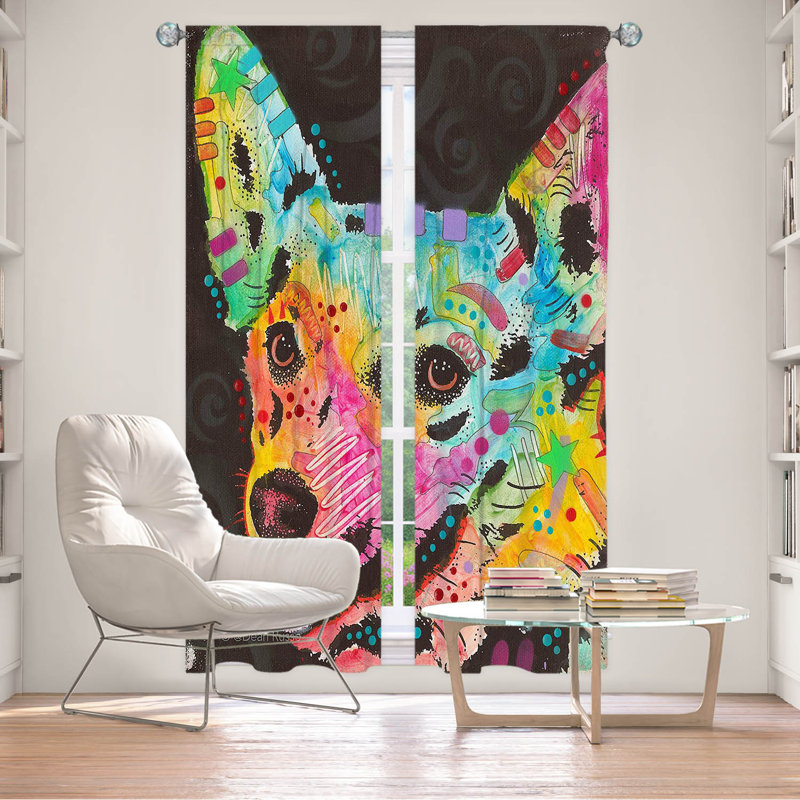 Rideau simple obscurcissant avec passe-tringle Delaughter, L 20 po x L 52 po
