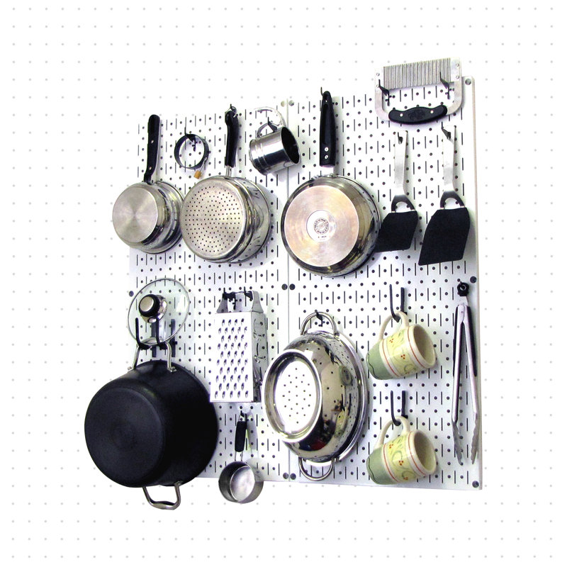 Support à casseroles mural, White / Black