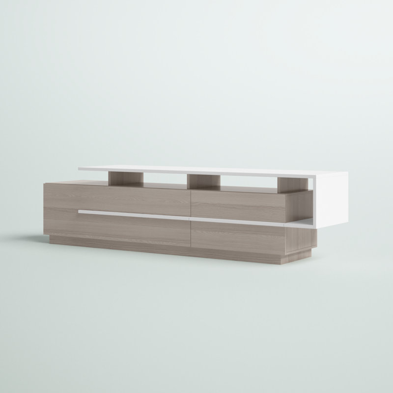 Basheba TV Stand for TVs up to 60", White/Cordoba