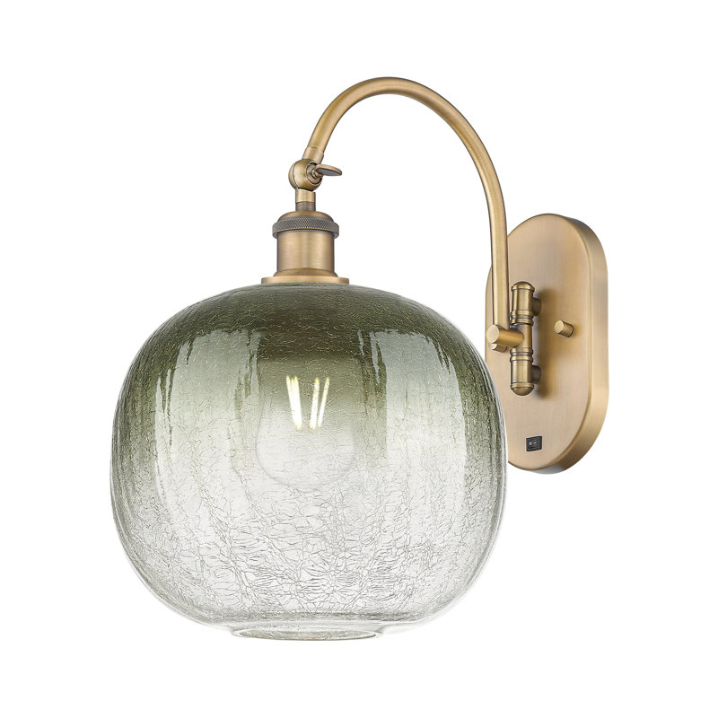 Applique pivotante 1 lumière Ballston - Brookhaven Sphere, Brushed Brass, Slate