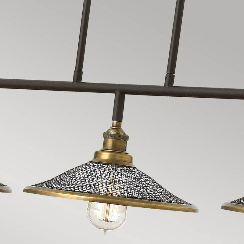 Rayle 3 - Light Buckeye Bronze Kitchen Island Pendant