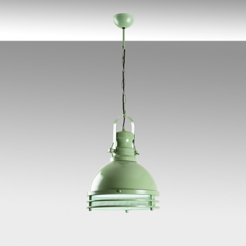 Élégant lustre en métal menthe de 11,8 po x 15,7 po | Hauteur non réglable: 35,4 pouces | 1 x douille E27 (40 W maximum) | Luminaire élégant pour la salle à manger et les espaces de vie | Conception moderne, fabrication durable