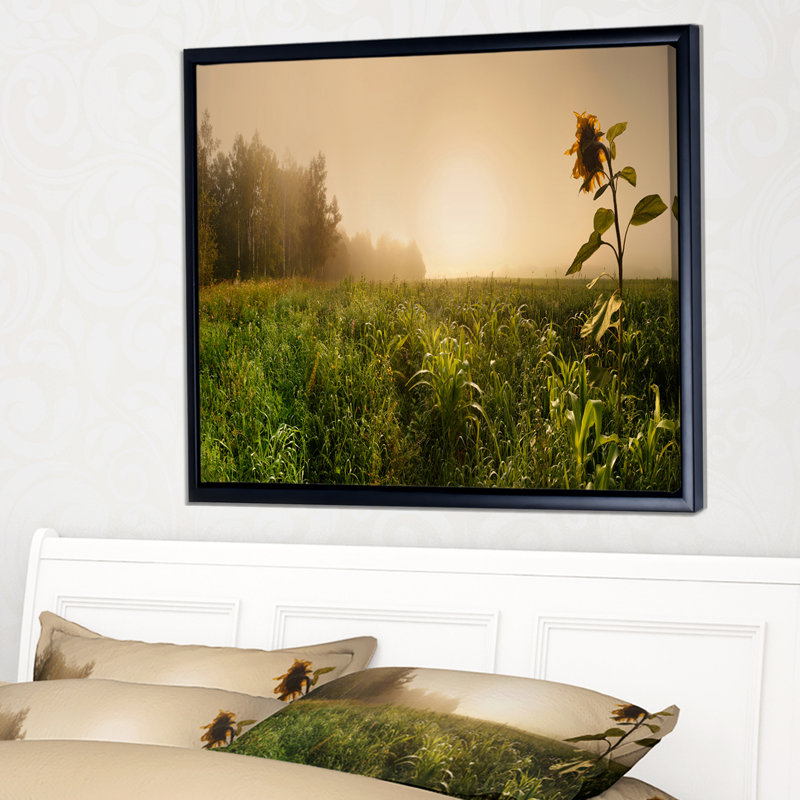 «Green Panoramic Landscape», photographie encadrée sur toile, H 16 po x l 32 po x P 1 po