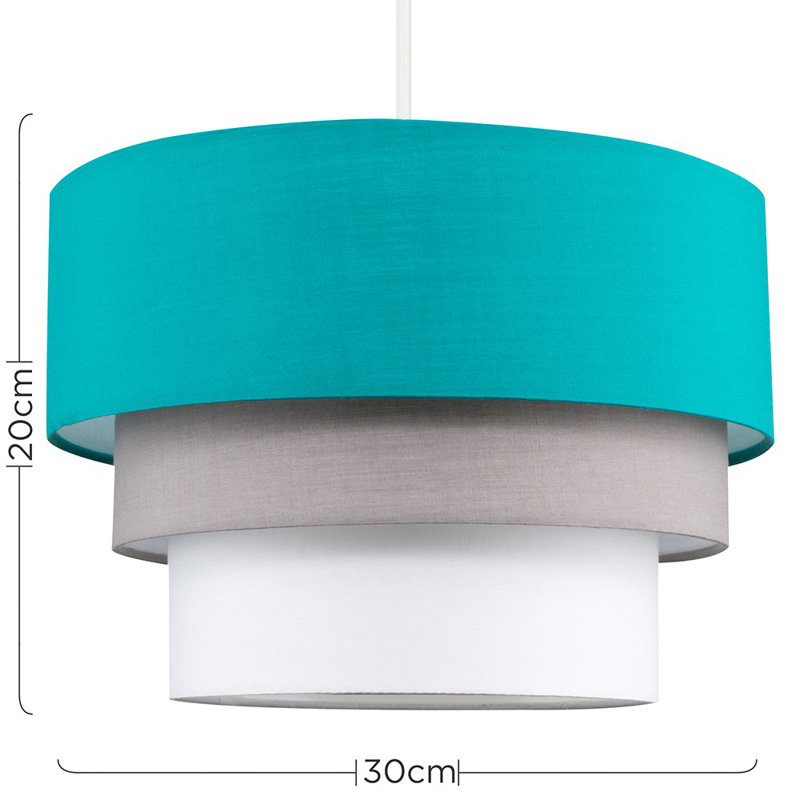 Hiroo 2-Light Unique Tiered Lamp Shade