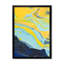 Art de marbre bleu foncé et jaune III, reproduction d'art sur toile-3774728-3774730
