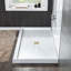 Base de panneau de douche à simple seuil de 48 po x P 32 po avec ensemble de drain et couvercle de drain inclus, antidérapant-65273929-65113303