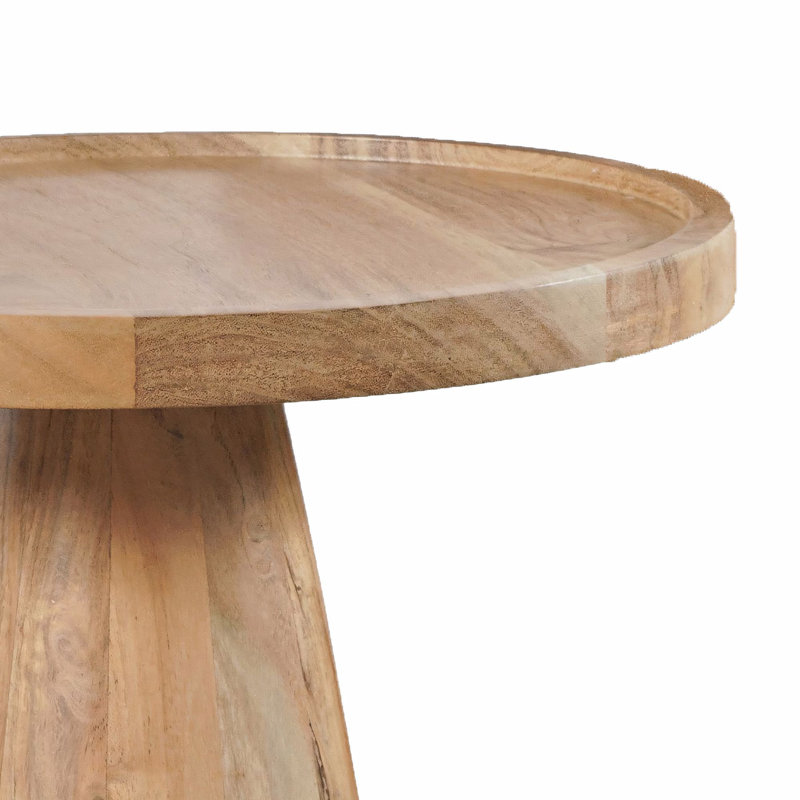 Ensemble de 3 tables gigognes en bois de manguier massif Jean , Naturel