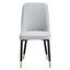 De 4 élégantes chaises de salle à manger, revêtement en cuir de polyuréthane gris-jaune, pieds en métal, coussin de siège épais pour une assise gracieuse dans la cuisine, la chambre à coucher, le bureau, le cuir orange et gris foncé contemporain, confortable et robuste-1527433906-1527433905-1527433907