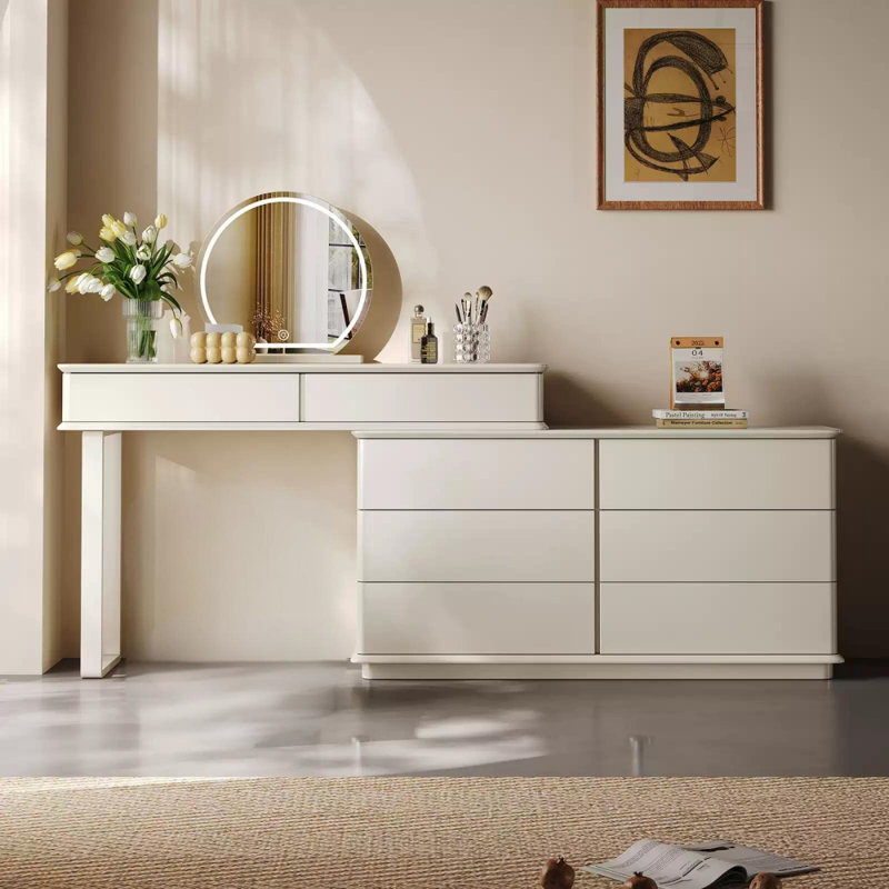 Simple Cream Style Dressing Table