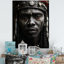 Art africain africain sur toile, Tribal Warrior I