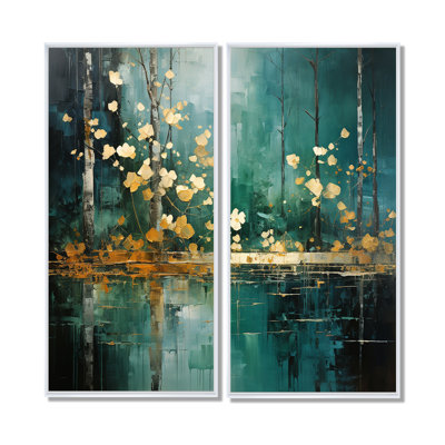 Décoration murale forêt audacieuse «Bold Forest Emerald II»
