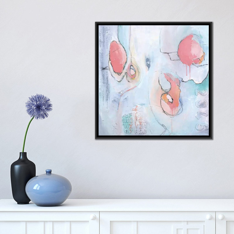 «Chloe», reproduction d'art sur toile tendue, H 18 po x l 18 po x P 1,5 po, Toile encadrée noire, Pas de tapis