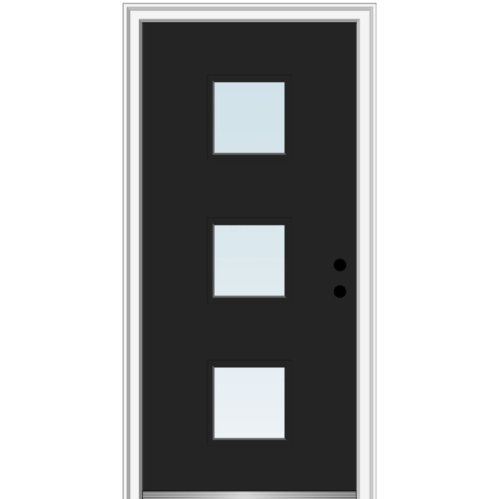 Spotlight Steel Prehung Front Entry Door MMI DOOR Door 