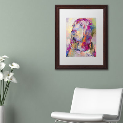 « sang hound », impression sur toile