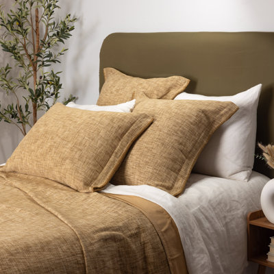 Housse de couette Drew, ocre, simple