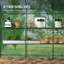 Serre de plain-pied avec 3 tablettes 12 niveaux, petite serre, vert-122574179