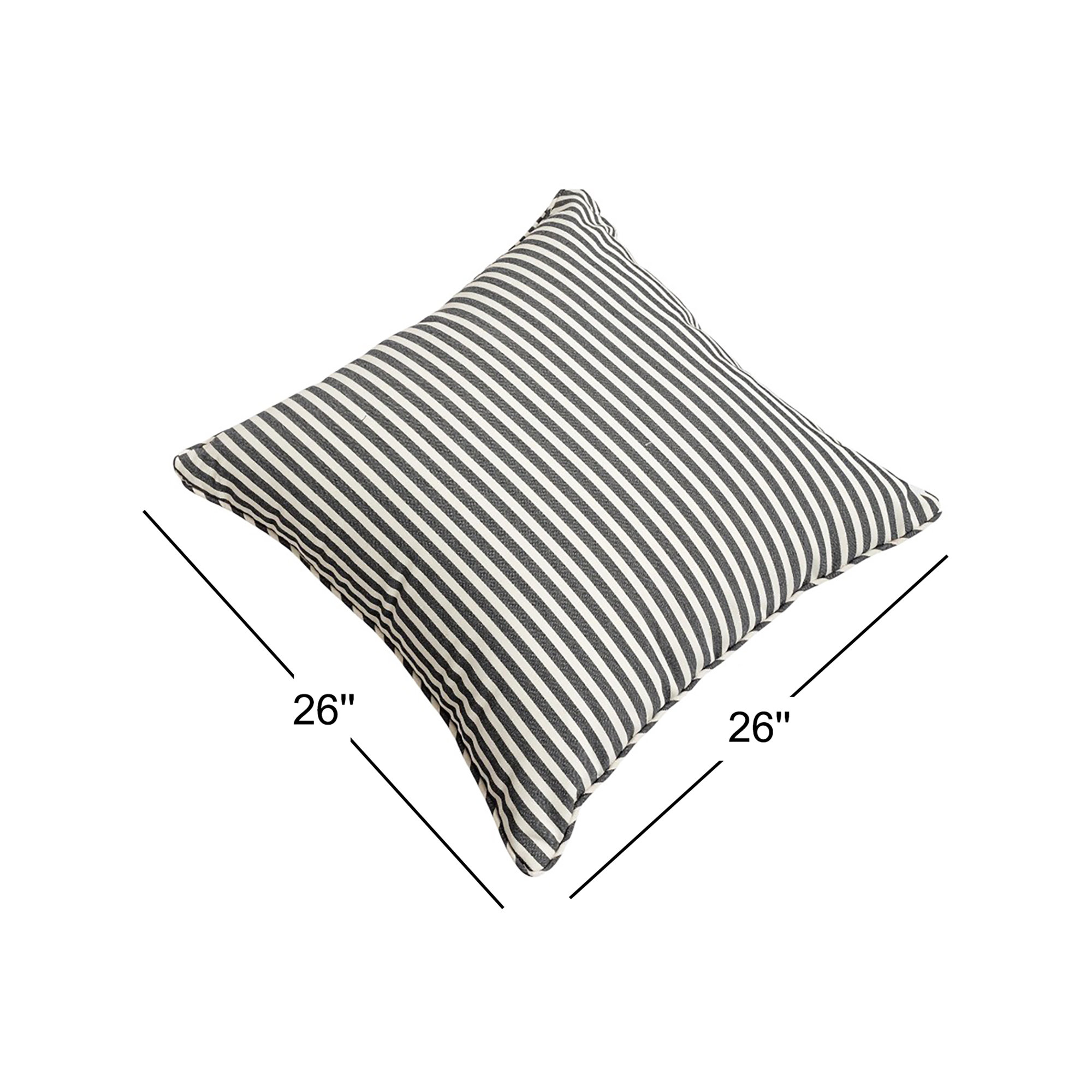 Laurens Outdoor Pillow, Navy, 26"H x 26"W