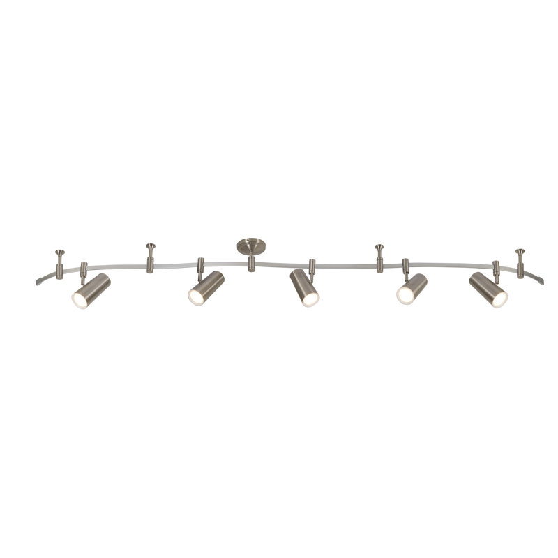 Ellipse 5-Light LED Flex Track, Brushed Nickel