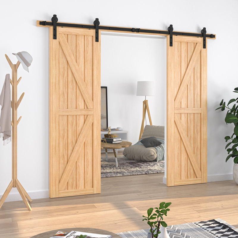 Ensemble de quincaillerie pour porte de grange standard I Shape, 96 po