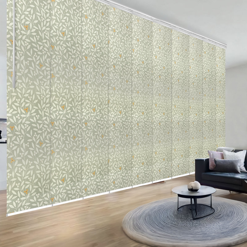 Rail extensible double à panneau blanc 10 panneaux 120 po - l 118 po x H 94 po Camellia, largeur de panneau 23,5 po