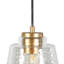 Petit luminaire suspendu en forme de cloche à 1 lumière de 7,9 po Aeronwen