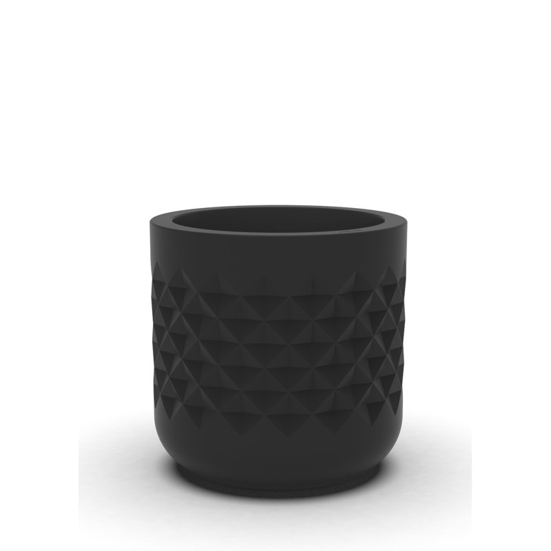Lisle Pot Planter, Black, 18" H x 18" W x 18" D