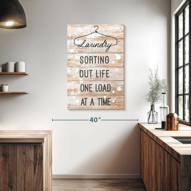 Kema Laundry Quote, 39" H x 26" W