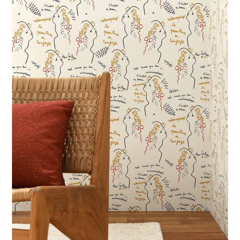 The Wall - Jean Cocteau Wallpaper Double Roll by Jean Cocteau, Ciel