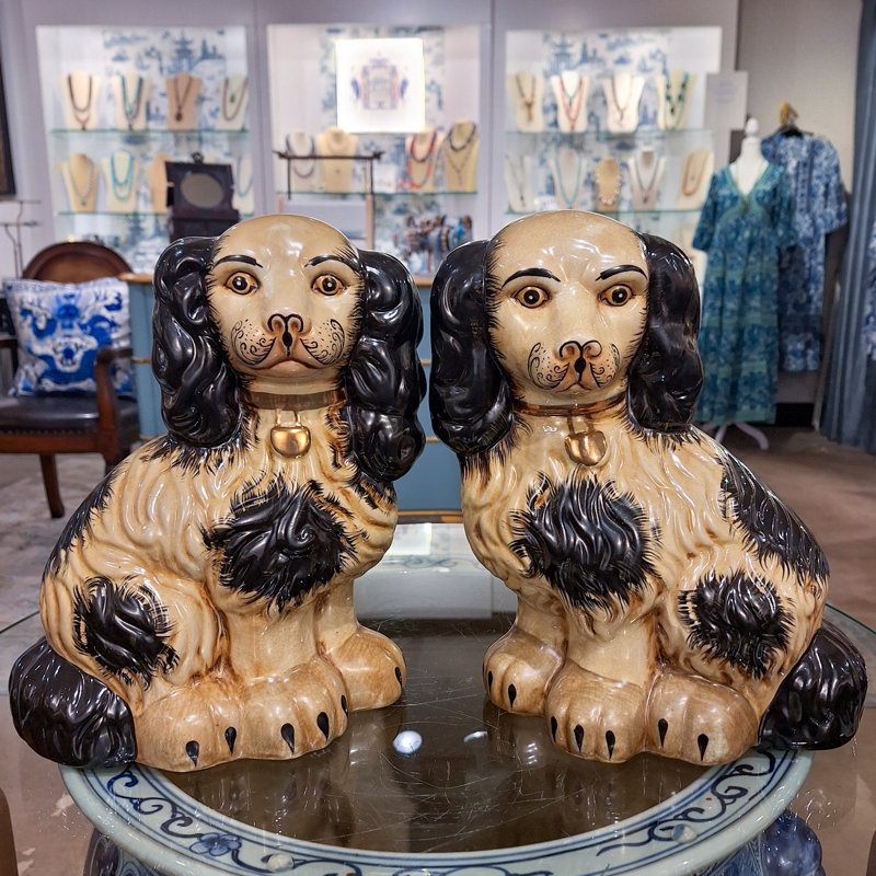 Animals Figurines & Sculptures, Cream/Black