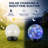 4.33ft 2 Modes Solar Cracked Glass Ball Outdoor Waterproof  30 LED  Light for Garden Pathway Patio-72798397