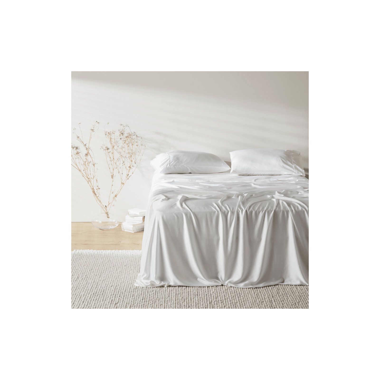 Signature Sateen Sheet Set, Cal King Sheet Set with 3 Additional Pieces, Cloud
