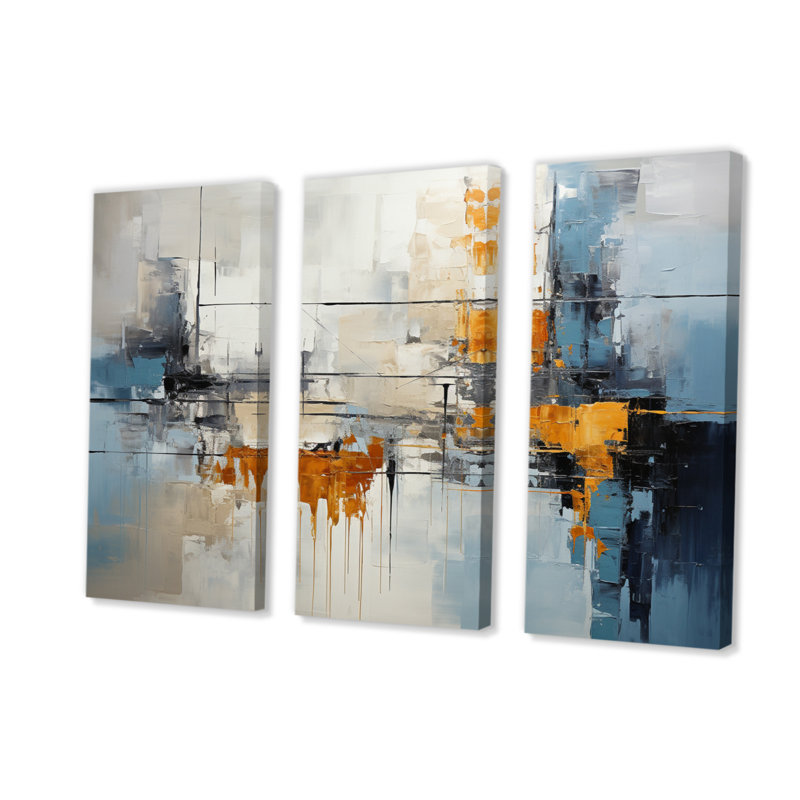Ensemble de décorations murales Urban Utopia II - Collages abstraits, H 28 po x l 36 po x P 1 po