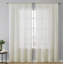 Rideaux Tillie Premium en dentelle ombrée douce et décorative, semi-transparents, filtrant la lumière, à œillets, pour chambre et salon - Ensemble de 2 panneaux (54 x 96 pouces de long, ivoire)-286355481-286355483
