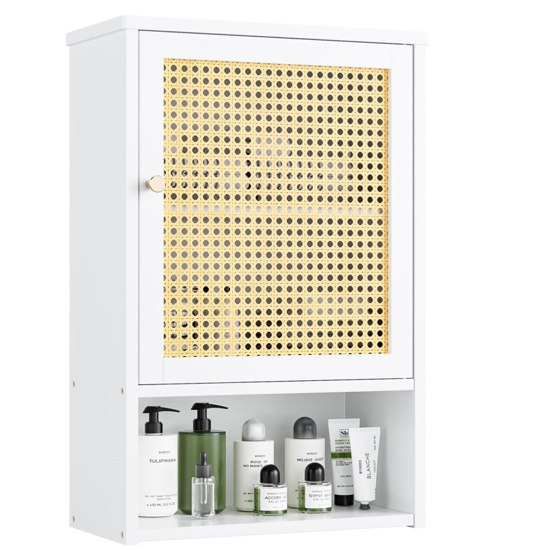 Bamboo Bathroom Cabinet, Painted