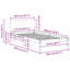 UK Small Single Solid Wood Bed
