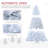 Regular (Full) Artificial Christmas Tree with White Needles