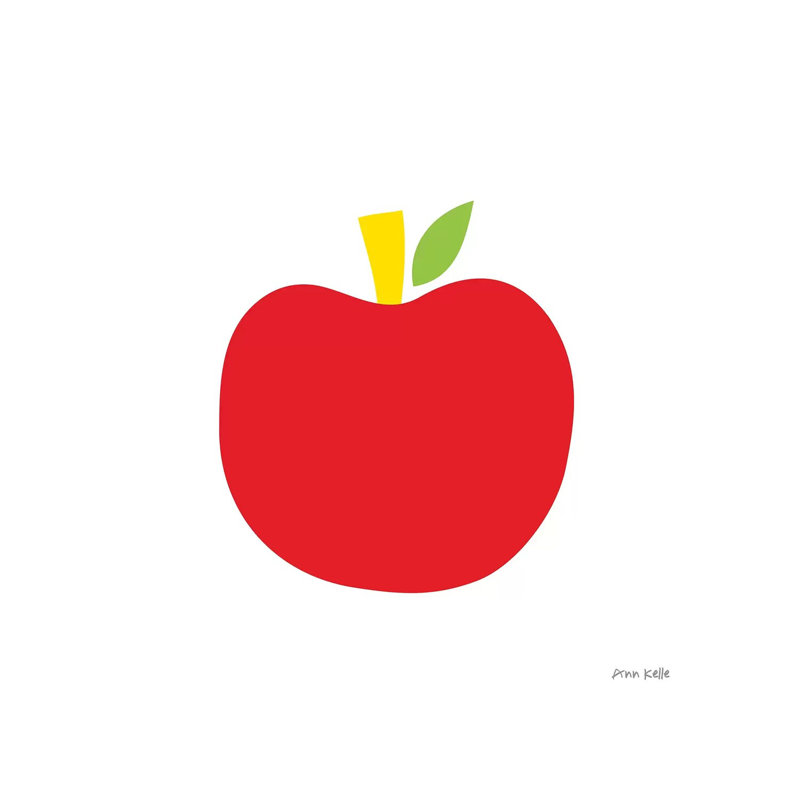Red Apple by Ann Kelle - Wrapped Canvas Gallery-Wrapped Canvas Giclée, 66.04cm H x 66.04cm W