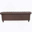 Canapé Chesterfield en polyuréthane à accoudoirs roulés.-114427253