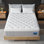 Matelas hybride Bedstory avec mousse viscoélastique gélifiée rafraîchissante et ressorts ensachés pour soutenir la colonne vertébrale et isoler les mouvements