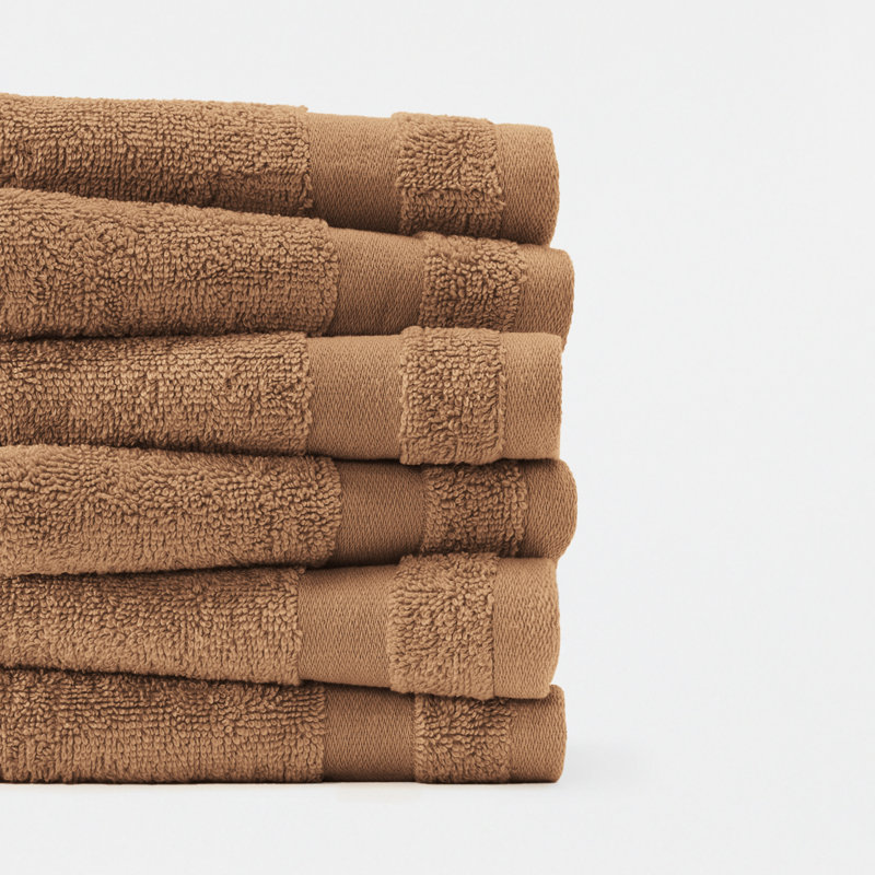 Ensemble de débarbouillettes 100% coton Essential, Mocha