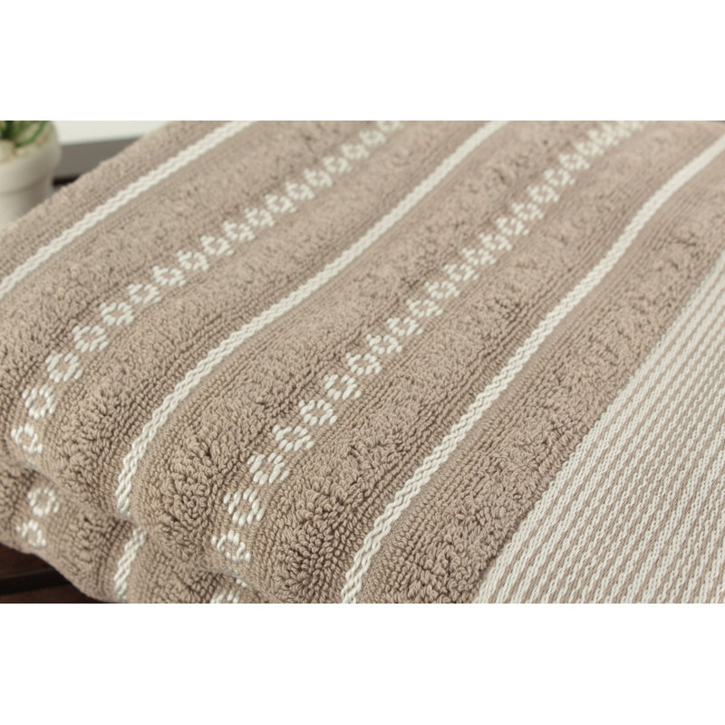 Ensemble de serviettes à main 100% coton de qualité supérieure, gris et crème, 19,7 po x 35,4 po | Ultra-absorbant 17,1 oz / verge carrée | Lavage doux recommandé pour une douceur durable | Parfait pour la maison et le spa
