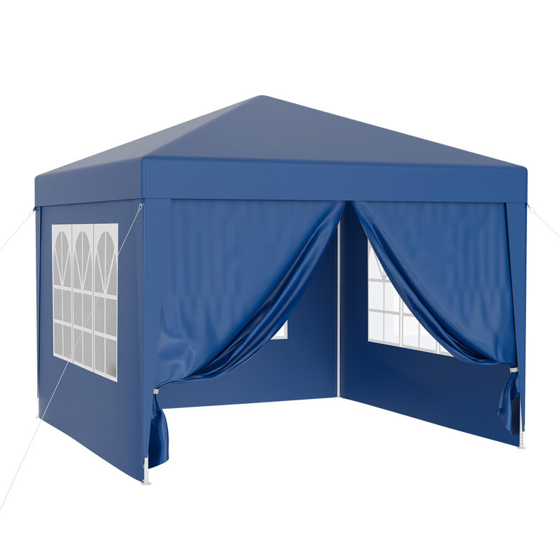 3m x 3m gazebo in with UV protection 50+, garden gazebo with removable sides, party tent with windows for e.g. terrace and festival